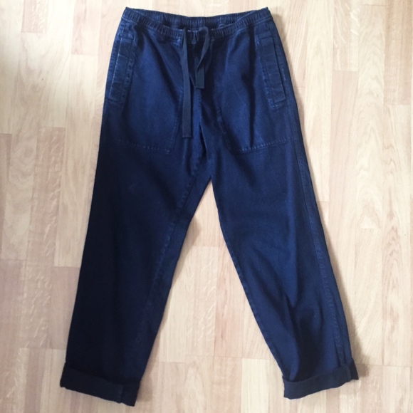 MHL Margaret Howell Indigo Drawstring Trousers S - Picture 1 of 4